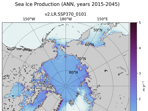 Arctic Extended Northern-Hemisphere Sea Ice Production