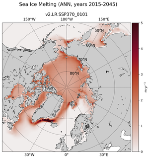 ANN ANN Climatology Map of Northern-Hemisphere Sea Ice Melting