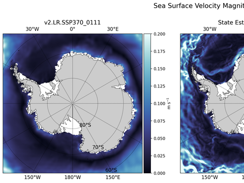 Antarctic Velocity Magnitude