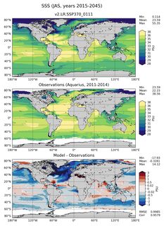 JAS Mean Sea Surface Salinity