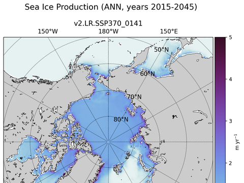 Arctic Extended Northern-Hemisphere Sea Ice Production