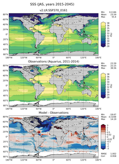 JAS Mean Sea Surface Salinity