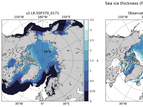 Arctic Extended Northern-Hemisphere Sea-Ice Thickness
