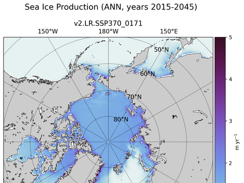 Arctic Extended Northern-Hemisphere Sea Ice Production