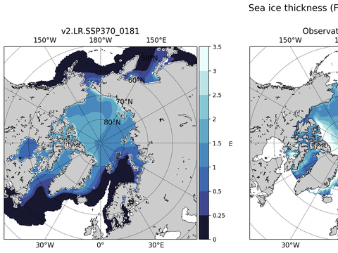 Arctic Extended Northern-Hemisphere Sea-Ice Thickness