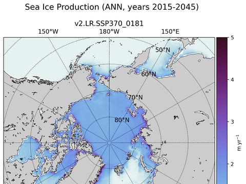 Arctic Extended Northern-Hemisphere Sea Ice Production