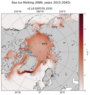 ANN ANN Climatology Map of Northern-Hemisphere Sea Ice Melting