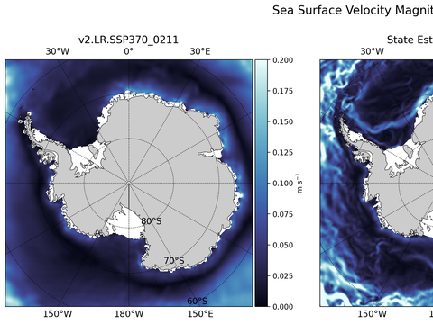 Antarctic Velocity Magnitude
