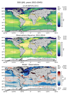 JAS Mean Sea Surface Salinity