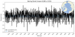 Transport through the Bering Strait Transect