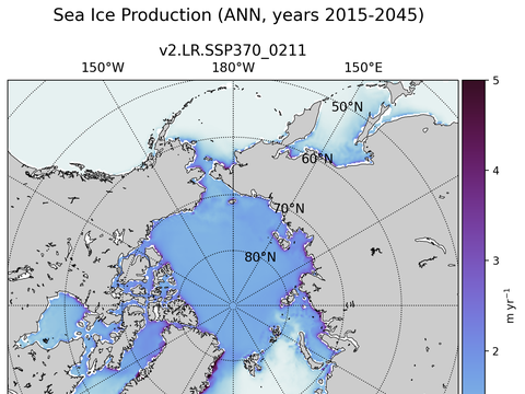 Arctic Extended Northern-Hemisphere Sea Ice Production