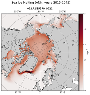 ANN ANN Climatology Map of Northern-Hemisphere Sea Ice Melting