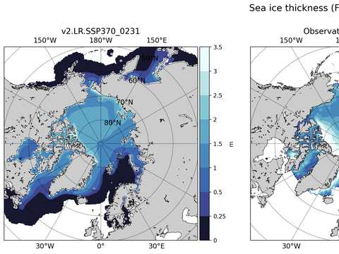 Arctic Extended Northern-Hemisphere Sea-Ice Thickness