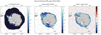 FM Climatology Map of Southern-Hemisphere Sea-Ice Thickness.