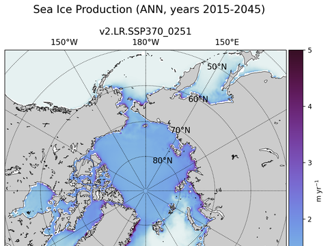 Arctic Extended Northern-Hemisphere Sea Ice Production