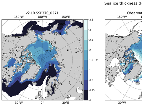 Arctic Extended Northern-Hemisphere Sea-Ice Thickness