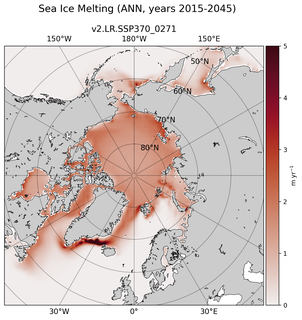 ANN ANN Climatology Map of Northern-Hemisphere Sea Ice Melting
