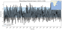 Transport through the Mozambique Channel Transect