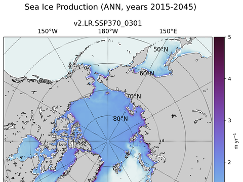Arctic Extended Northern-Hemisphere Sea Ice Production