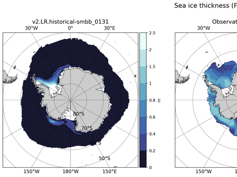 Antarctic Extended Southern-Hemisphere Sea-Ice Thickness