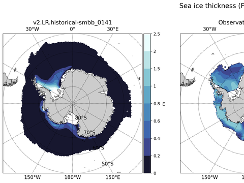 Antarctic Extended Southern-Hemisphere Sea-Ice Thickness