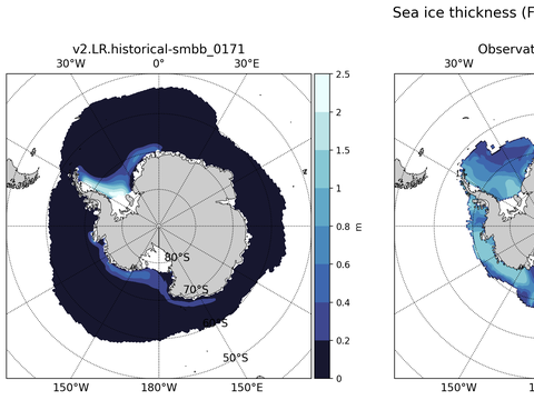 Antarctic Extended Southern-Hemisphere Sea-Ice Thickness