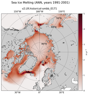 ANN ANN Climatology Map of Northern-Hemisphere Sea Ice Melting