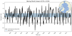 Transport through the Bering Strait Transect