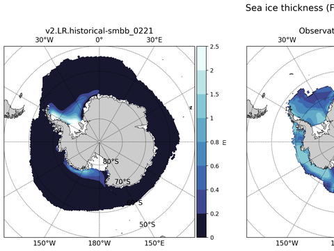 Antarctic Extended Southern-Hemisphere Sea-Ice Thickness