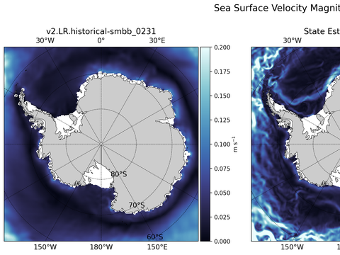 Antarctic Velocity Magnitude