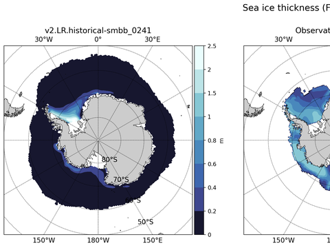 Antarctic Extended Southern-Hemisphere Sea-Ice Thickness