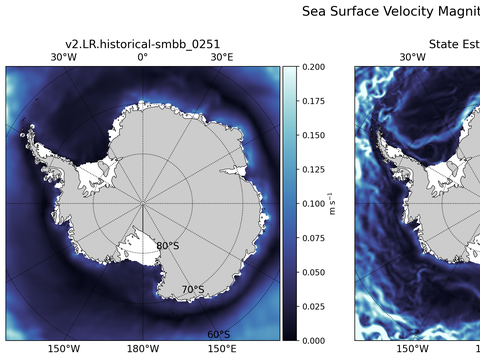 Antarctic Velocity Magnitude