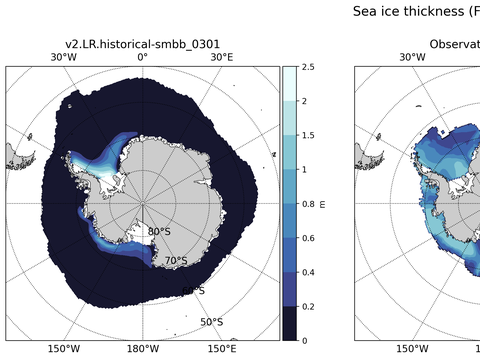Antarctic Extended Southern-Hemisphere Sea-Ice Thickness