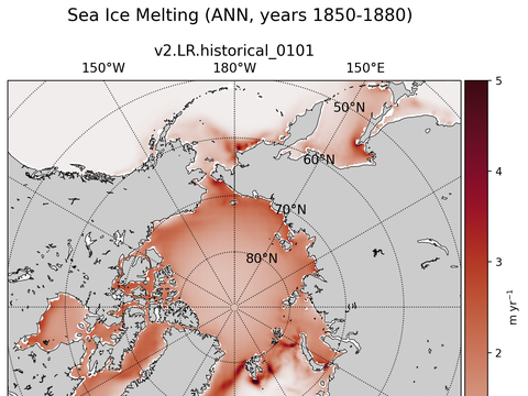 Arctic Extended Northern-Hemisphere Sea Ice Melting