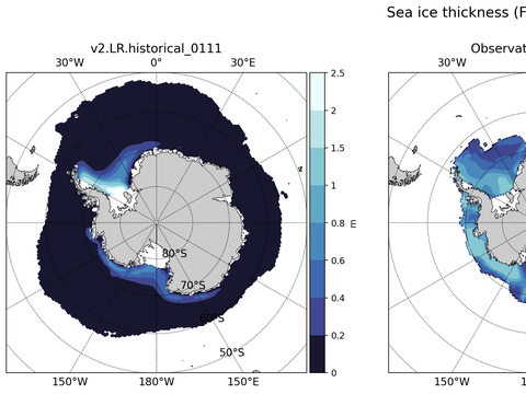 Antarctic Extended Southern-Hemisphere Sea-Ice Thickness