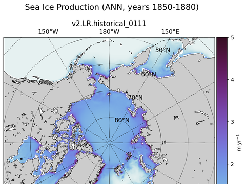 Arctic Extended Northern-Hemisphere Sea Ice Production