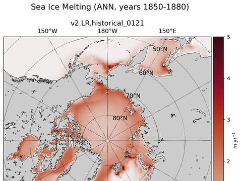 Arctic Extended Northern-Hemisphere Sea Ice Melting