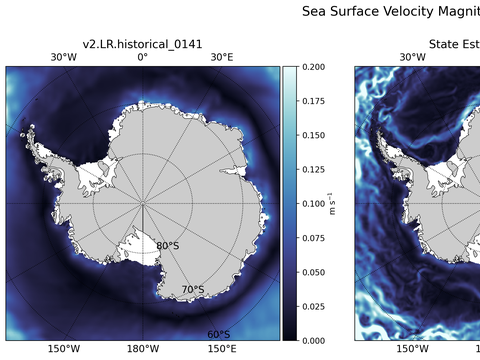 Antarctic Velocity Magnitude