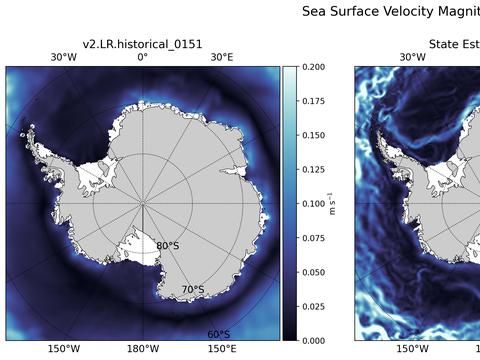Antarctic Velocity Magnitude