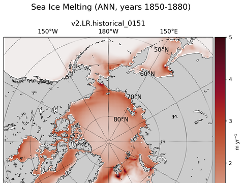 Arctic Extended Northern-Hemisphere Sea Ice Melting