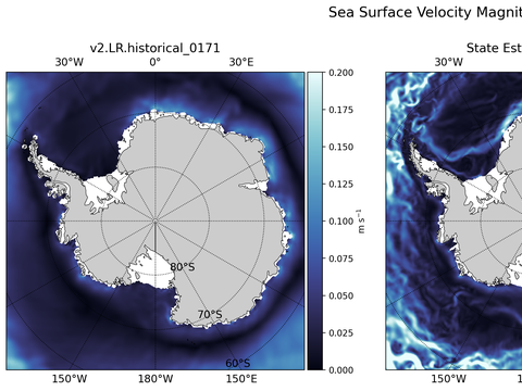 Antarctic Velocity Magnitude