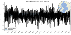 Transport through the Bering Strait Transect