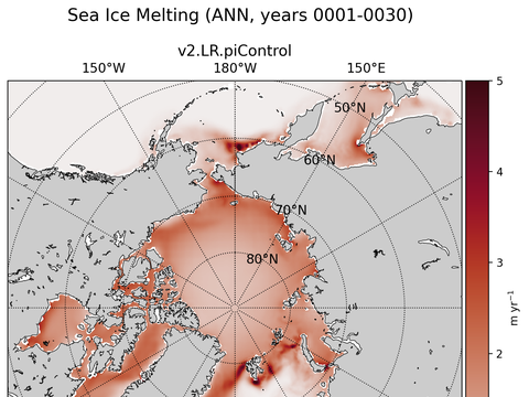 Arctic Extended Northern-Hemisphere Sea Ice Melting